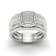 10K White Gold .15 ctw Diamond Halo Bridal Set Engagement Ring (
I2-Clarity-H-I-Color )