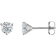 14k White Gold 3/4 CTW Diamond Stud Earrings for Women
