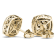 10k Yellow Gold 1/2ctw Round Diamond Womens Square Stud Earrings ( H-I
Color, I2 Clarity )