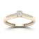 10K Yellow Gold .10ctw Round Diamond Solitaire Engagement Ring (Color
H-I, Clarity I2)