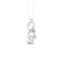 Diamond2Deal Sterling Silver Diamond Cat Pendant With 18 Inch Chain
(1/22 ctw)