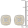 10k Yellow Gold 1/2ctw Round Diamond Womens Square Stud Earrings ( H-I
Color, I2 Clarity )