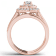 14K Rose Gold .75ctw Diamond Engagement Bridal Ring Wedding Band Set (
Clarity-I2 , Color-H-I )