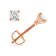 Lab Grown Diamond 14k Rose Gold Stud Earrings 4.0ctw