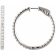 Platinum 19 mm 1/2 CTW Natural Diamond Inside-Outside Hinged Hoop Earrings