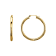 Diamond2Deal 14k Yellow Gold 35 mm Tube Hoop Earrings for Women