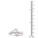 10K Rose Gold .07ctw Round Cut Diamond Double Heart Love Ring (0.07cttw,
Color H-I, Clarity I2)