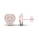 Diamond2Deal 10K Rose Gold Heart Shape 0.1 Ct Diamond Stud Earrings
(Color- H-I, Clarity-I2)