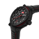 Fashion watch with Black silicone strap