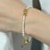 Keshi Pearl Beaded Bracelet (Gold Vermeil)