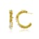 Pellet Pearl Hoops (Gold Vermeil)