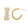 Crystal Vogue Hoop (Gold Vermeil)