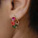 Multi Colour Gemstone Huggies (Water Resistance Premium Plating)