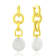Baroque Pearl Disc Earring (Gold Vermeil)