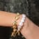 Baroque Pearl Disc Bracelet (Gold Vermeil)