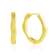 Chunky Molten Huggies Gold Vermeil