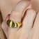 Striated Ring (Gold Vermeil)