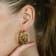 Textured Twisted Hoops ( Gold Vermeil)