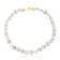 Baroque Pearl Disc Necklace (Gold Vermeil)