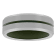 Tungsten Comfort™ Tungsten Green Ion Plated Center Green Silicone Band