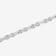 1/4CTW Diamond Stainless Steel Link Bracelet