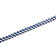 Stainless Steel White and Blue Franco Bracelet