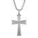 Diamond Accent Stainless Steel Cross Pendant
