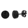 1/2CTW BLACK DIAMOND & BLACK IP STAINLESS STEEL EARRINGS