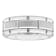 Tungsten Comfort™ Tungsten White Brick Pattern Band