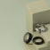 Tungsten Band With Black and White Diamonds .12 ctw
