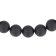 Matte Black Onyx Bead & Stainless Steel Bolo Bracelet