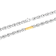 Stainless Steel Yellow Ion Plated Tag Chain Necklace