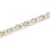 3/4CTW Diamond Two-Tone Stainless Steel Link Bracelet