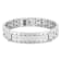 Diamond Accent Stainless Steel Dog Tag, Cross Pendant, & Bracelet Set