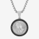 1/4CTW Black Diamond Stainless Steel Praying Hands Medallion Pendant
