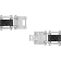 1/4CTW Diamond Two Tone Stainless Steel Cross Link Bracelet
