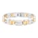 Stainless Steel Yellow Ion Plated Diamond Bracelet 1/6ctw