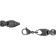 Stainless Steel with Gunmetal Gray Finish Square Link Chain Bracelet