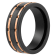 Tungsten Comfort™ Tungsten Black and Rose Ion Plated Forged Carbon Fiber
Groove Band