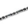 Stainless Steel Black Ion Plated Blue Diamond Bracelet .25ctw