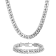 Stainless Steel Curb Link Chain Necklace and Bracelet Set