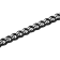 Stainless Steel White & Black Ion Plated Beveled Curb Bracelet