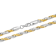 Stainless Steel Yellow Ion Plated Singapore Necklace and Bracelet Set