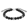 Onyx Bead and Stainless Steel Bolo Bracelet