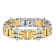 Stainless Steel With Yellow Ion Plated Rivet Bracelet