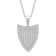 Stainless Steel Brick Shield Pendant