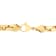 Stainless Steel Yellow Plated 9MM Square Link Chain Necklace