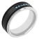 0.15CTW Blue Diamond Two-Tone Stainless Steel 9MM Grooved Band