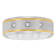Tungsten Comfort™ 1/10CTW Diamond Tungsten 8MM with Yellow Stripe Band