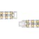 1/4CTW Diamond Two Tone Stainless Steel Link Bracelet